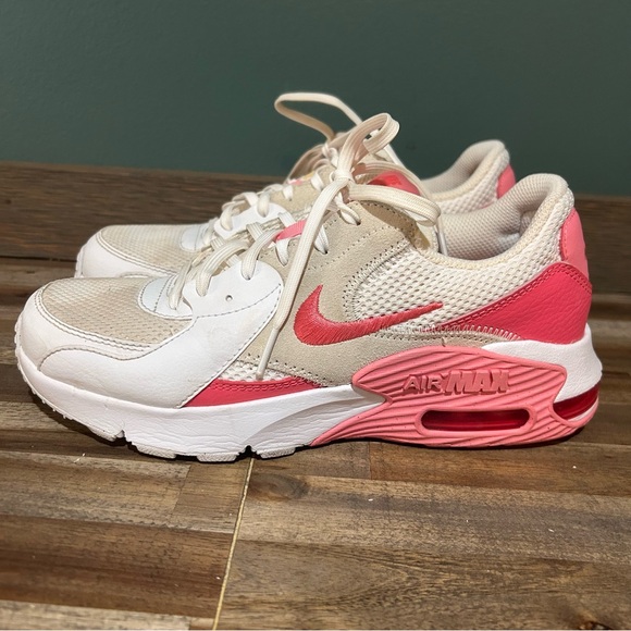 Nike Shoes - Nike Women's Air Max Sneakers - White and Pink Size 7.5